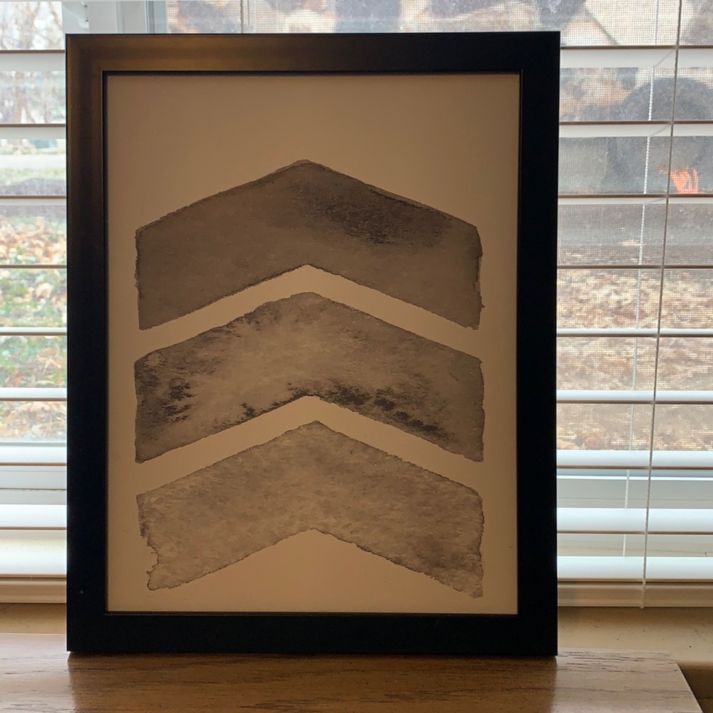 Black/white wall decor hanging sign